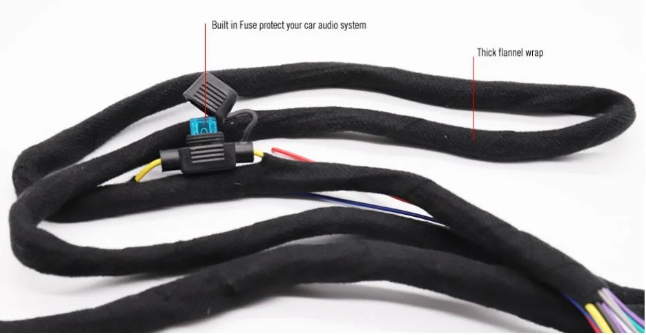 Custom DSP Amplifier Wiring Harness for Honda Series or OEM & ODM Plug-and-Play DSP Harnesses