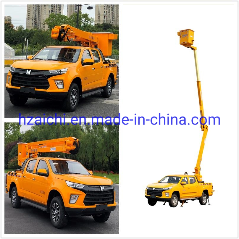 Pickup Isuzu Truck Mounted Aerial Work Vehicle